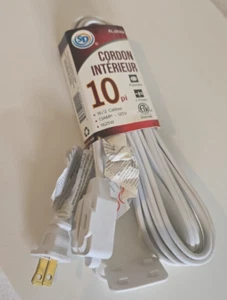 SD Indoor extension cord-3 outlets 15Ft for Electrical Appliances Office Home - Picture 1 of 2