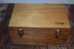 MITUTOYO MICOREMETER WOODEN BOX ONLY JAPAN VINTAGE - Picture 1 of 24