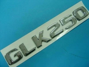 CHROME * GLK250 * TRUNK LETTER EMBLEM BADGE SET FOR MERCEDES BENZ AMG GLK-CLASS - Foto 1 di 2