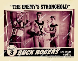 BUCK ROGERS 1939 CHAPT 3 ENEMIES STRONGHOLD  11  X  14 POSTER LOBBY CARD - Picture 1 of 1