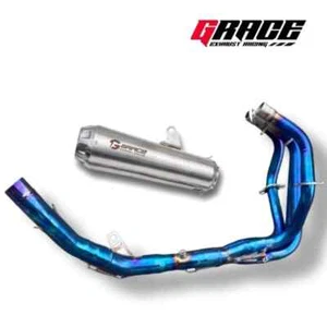 Sistema de escape completo Kawasaki ZX25R original tipo Grace Orca - cabezal azul #hh - Imagen 1 de 2