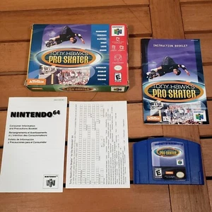 Tony Hawk's Pro Skater (N64, 1999) Complete With Box And Inserts Blockbuster - Picture 1 of 13
