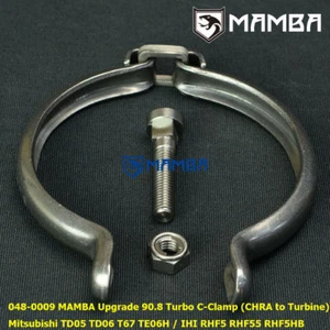 MAMBA Strongest Clamp 90.8 MHI TD05 TD06 IHI RHF5 RHF55 Turbo CHRA & Turbine USA - Picture 1 of 10