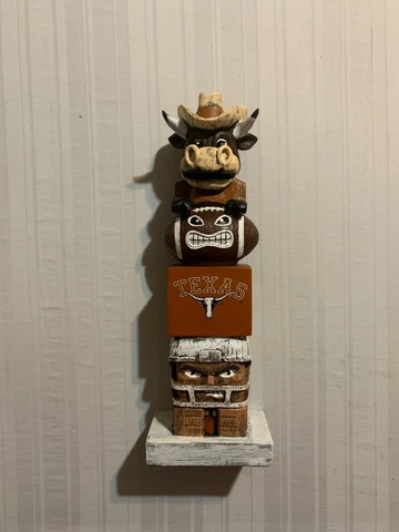 Texas Longhorns NCAA Vintage Mascot Tiki 16" Evergreen Enterprises New Cover