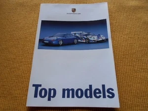 PORSCHE TOP MODELS Fold Out Leaflet of SCALE MODEL CARS from Porsche 1997 - Bild 1 von 10