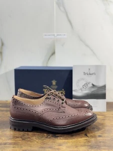Tricker’s Scarpa Uomo Ilkley Brogue Marrone Goodyear Commando 44 - Foto 1 di 9
