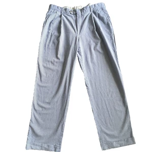 Berle Pants Mens 36 Seersucker Dress Career Golf Office Slacks Summer Preppy - Picture 1 of 7