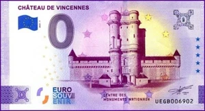 CHATEAU DE VINCENNES / BILLET 0 € / NULL EURO-SCHEIN / UEGB 2023-1 - Picture 1 of 1