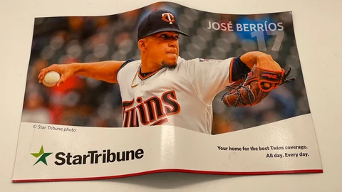 Jose Berrios Minnesota Twins Magnet Star Tribune Cover