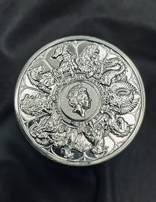 2021 Great Britain Queen’s Beasts Completer 2 oz Silver Coin BU - Image 1 of 3