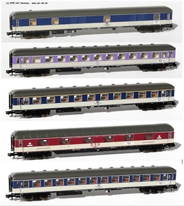 Minitrix N 15473 - Rame de Wagon D730 5-tlg. DB, Ep. IV, Neuf & Ovp - Photo 1/11