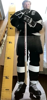 Wayne Gretzky Los Angeles Kings 1989 Medida tamaño natural cartón standee RARO Foto 1 de 2