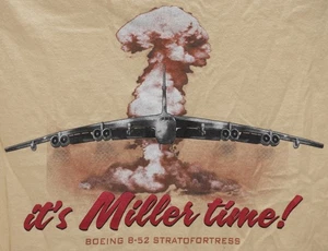 BOEING B-52 BOMBER T SHIRT TEE STRATOFORTRESS BUFF B52 YELLOW MENS SIZE S SMALL - Picture 1 of 6