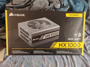 Corsair CP-9020139-NA HX-1000 1000W 80 Plus× Platinum Fully Modular PSU ATX - Bild 1 von 6