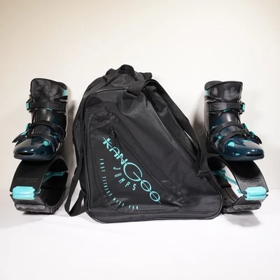 Botas de Rebote Kangoo Jumps Sapatos Fitness de Baixo Impacto Azul com Bolsa Tamanho 6 Forro - Imagem 1 de 4