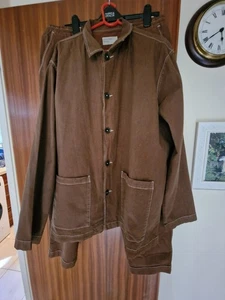 UNIVERSAL WORKS EASY OVERSHIRT & Pleated Track Pant, Brown Marl Twill size xxl - Picture 1 of 14
