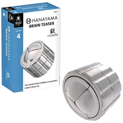 Challenging Hanayama Cylinder Puzzle - Dexterity Builder for Ages 12 and Up - Image 1 of 4
