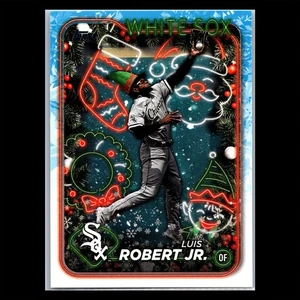 2024 Topps Holiday - #H154 Luis Robert Jr SP Elf Hat Chicago White Sox - Picture 1 of 2