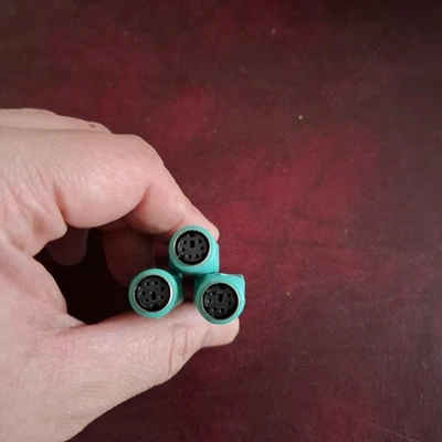 PS2 PS/2 FEMALE TO USB MALE ADAPTOR CONVERTER ADAPTER PC LAPTOP MOUSE KEYBOARD - Image 1 of 2