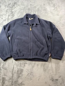 Woolrich Jacket Mens Medium Navy Blue Polartec Fleece Full Zip Casual Outdoor - Picture 1 of 15