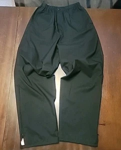 Forrester's Outerwear Gor-Tex Pants Men's Medium Black Nylon Rain Workwear VTG - Picture 1 of 9