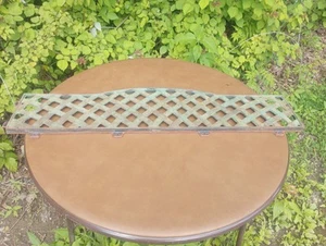 Vintage Gusseisen Bank dekorative Gitter Rückwand 45" x 12" Fr Versand  - Bild 1 von 6