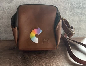 Vintage Kodak braun Kunstleder Reißverschlusstaschen Reise Tragetasche/Tasche Made in USA - Bild 1 von 5
