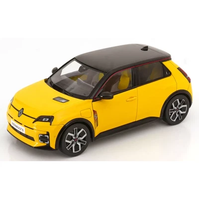 RENAULT 5 E-TECH 100% ELECTRIC 2024 POP YELLOW-BLACK 1:18 Norev Auto Stradali Mo - Immagine 1 di 4