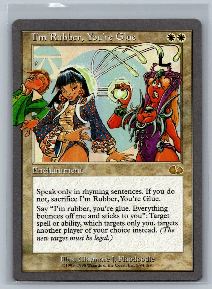 Magic The Gathering Unglued I'm Rubber, You're Glue #5/94 MTG TCG CCG - Image 1 of 2