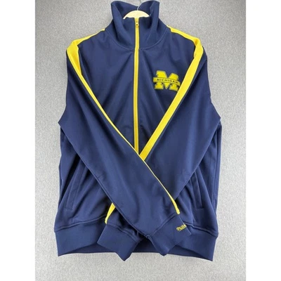 Michigan Wolverines Track Jacket Mens XL Mitchell & Ness College Vault Full Zip - Image 1 of 4