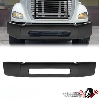 For Freightliner M2 106 112 Bussiness Class 03-21 Steel Front Bumper Cover Black - Image 1 of 4