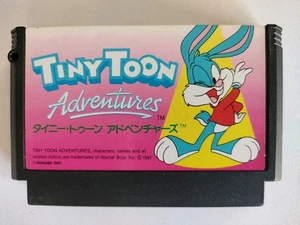 TINY TOON ADVENTURES Famicom CLEANED & TESTED Works  Konami Nintendo - Picture 1 of 5