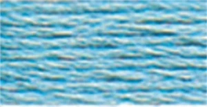 DMC 115 5-519  Pearl Cotton Skein Size 5 27.3yd-Sky Blue - Picture 1 of 1
