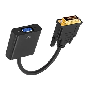1PC For DVI-D Enabled Desktops&Laptops DVI to VGA Cable 1080P HD Converter - Afbeelding 1 van 13