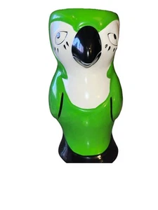 Vintage GREEN PARROT MCCAW MUG GLASS VASE TIKI BARWARE TROPICAL Decor - Picture 1 of 10