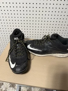 Nike Lunarlon MVP BSBL Béisbol Hombres Negro Blanco Talla 12.5 684690 010 - Imagen 1 de 7