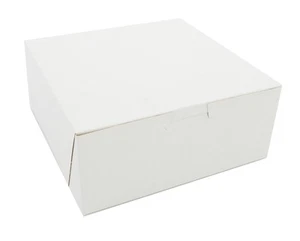 Boardwalk 0917 Bakery Boxes, White, Paperboard, 7 X 7 X 3, 250/carton - Picture 1 of 1