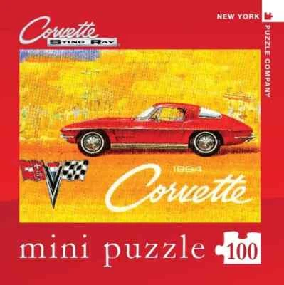 1964 Corvette 100 Piece Mini Jigsaw Puzzle NYPC New - Image 1 of 2