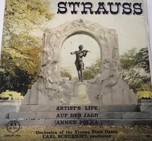 VIENNA STATE OPERA ORCH - STRAUSS - ARTIST'S LIFE - EP 7" 33 VINYL RECORD - Picture 1 of 3