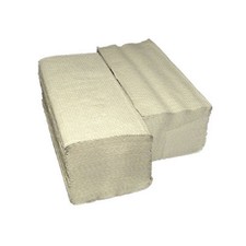 10000 Papierhandtücher Handtuchpapier 25x23cm, 1-lagig, ZZ-Falz, natur