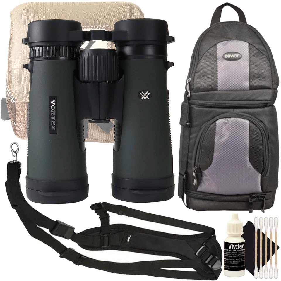Vortex 10x42 Diamondback HD Binoculars DB-215 with Top Accessories - Image 1 of 4