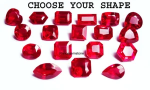 Natural Red Ruby Mixed Shape Loose Gemstone Between 8 to 10 Ct Certified - Picture 1 of 93