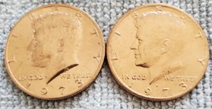 2- 1973 Kennedy half dollar coins 1P &1D - Picture 1 of 1