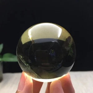 52mm AAA+ Natural Citrine Quartz Sphere Rainbow Crystal Ball Reiki Healing 200g - Picture 1 of 6