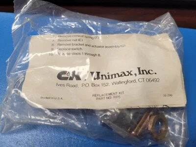 (1 PC) KIT DE REPUESTO INTERRUPTOR UNIMAX RP5 2HBJ79-5 PARA INTERRUPTOR KSJP-T Y KSJP-F Foto 1 de 4