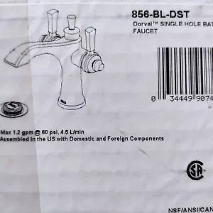Delta 856-BL-DST Dorval Monoblock Badarmatur in Mattschwarz - Bild 1 von 2