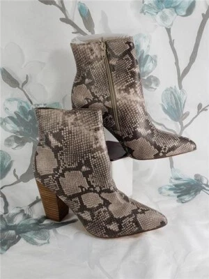 Botines naturales para mujer Carlos by Carlos Santana Tibbie piel de serpiente 10M nuevos en caja Foto 1 de 4