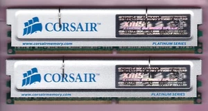 1GB 2x512MB PC-3200 DDR-400 CORSAIR CMX512-3200C2PT XMS3202 V5.2 DDR1 Memory Kit - Picture 1 of 2