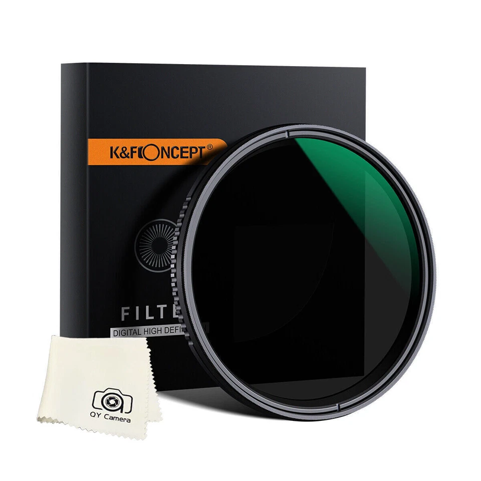 K&F Concept ND Neutral Density Filter ND8 ND2000 49/52/55/58/62/67/72/77/82mm - Image 1 of 4
