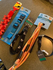 Dog Collar Leash SUPER LOT 100% Proceeds To ROC THE DOGS AUCTION MEDIUM 5 Pieces - Picture 1 of 12